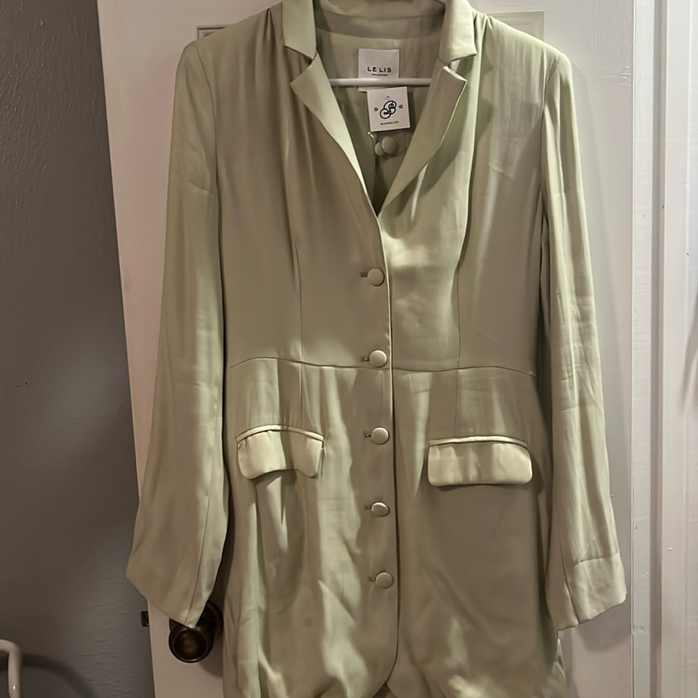 Blu Spero Shimmery Light Green Dress